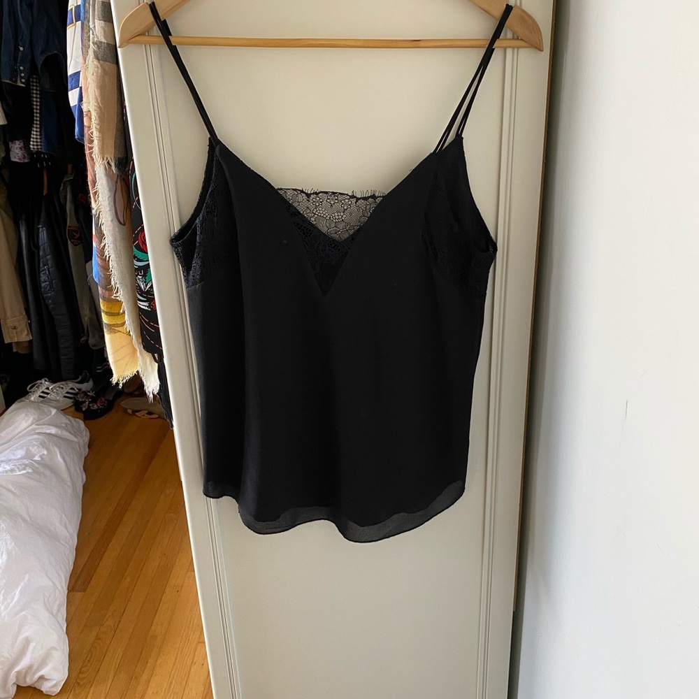 Zara Black Lace Women's Top Blouse - Picture 2 of 6